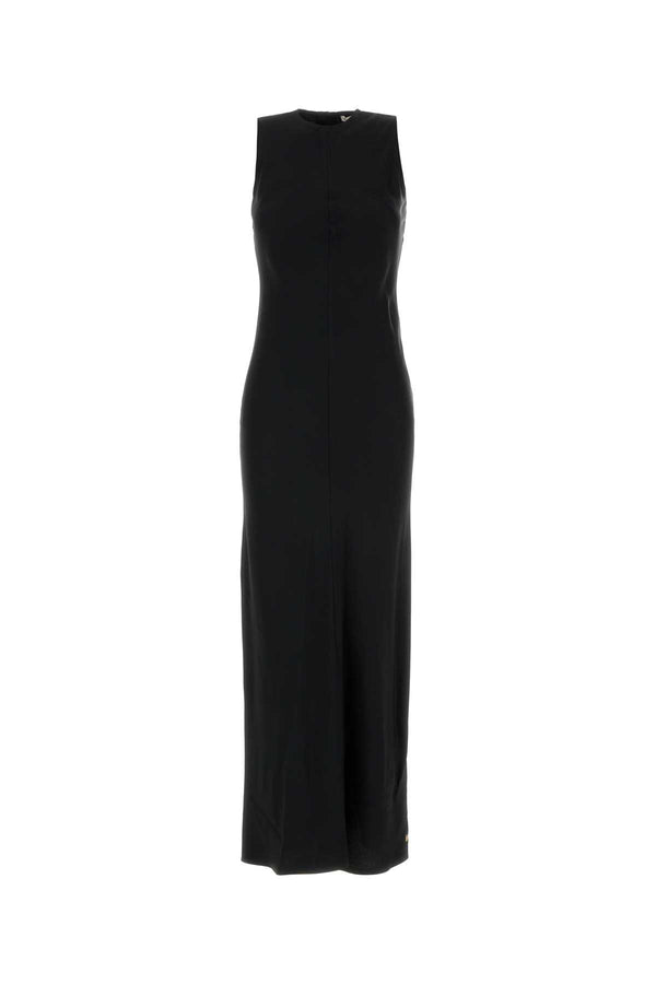 AMI Paris Straight 71% Acetate 29% Viscose dress in black