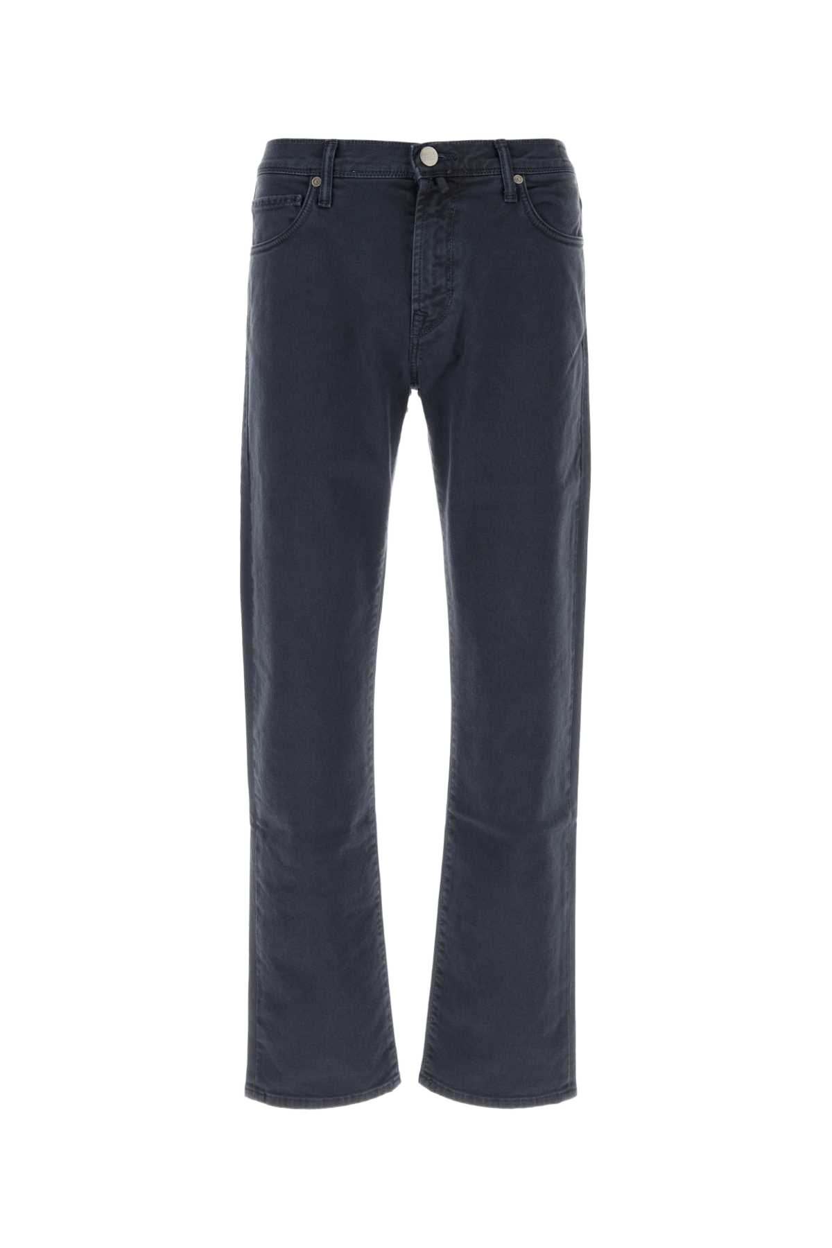 Navy Blue Stretch Denim Jeans Blueabisso Exterior: Cotton Elastane