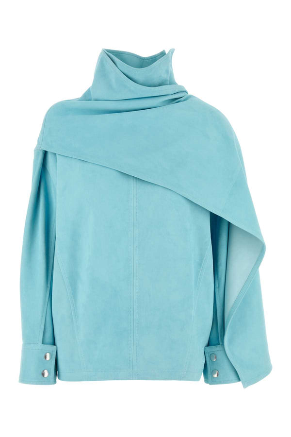 Bottega Veneta Suede 100% Lamb Suede blouse in blue