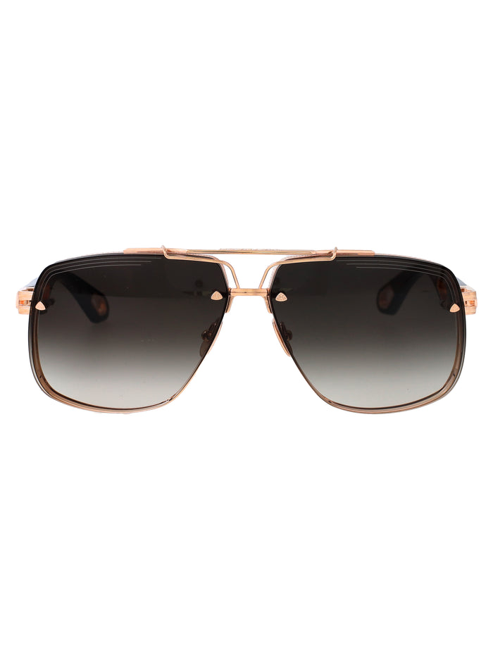 The King Ii Rose Gold Plated Titanium Sunglasses