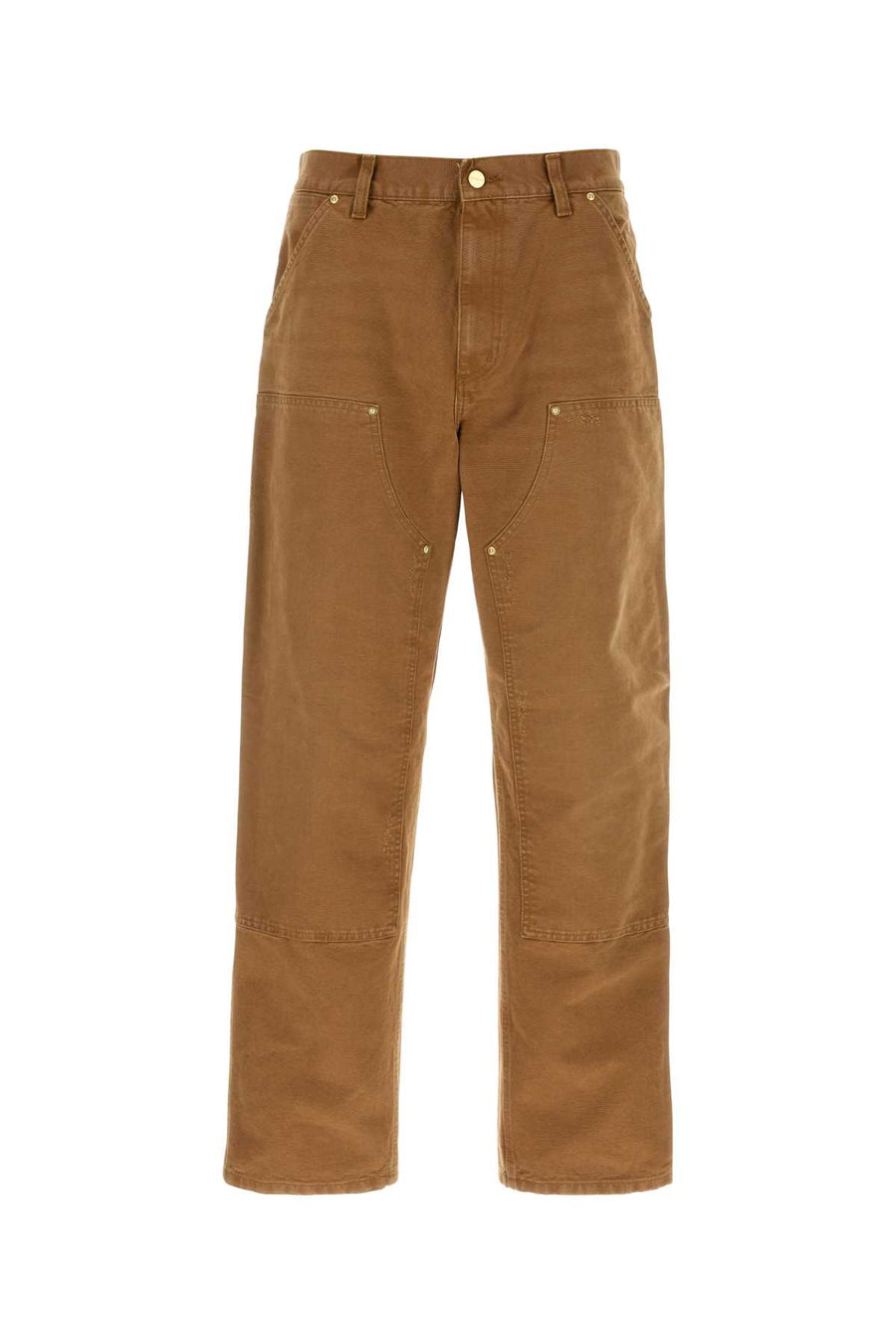 Carhartt Wip Knee 100% Cotton cargo pants in brown