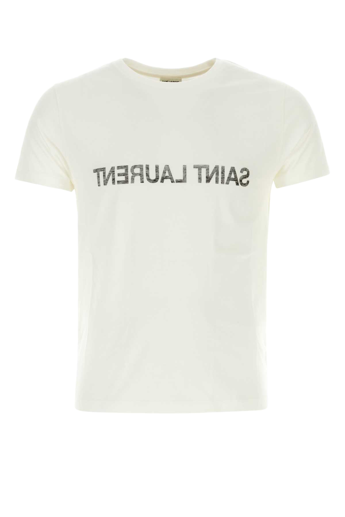White Cotton T-Shirt Multicolor