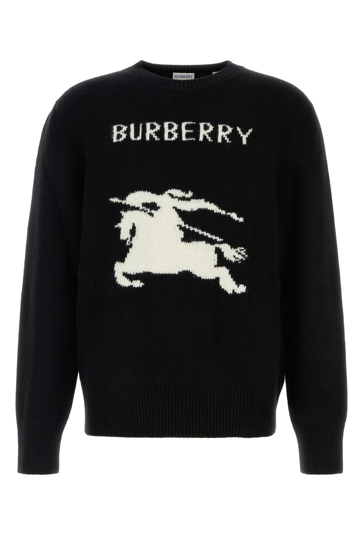 Black Wool Cashmere Maglieria