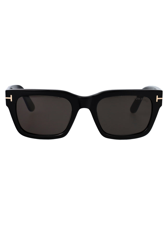 Ft1333 01a Nero Lucido / Fumo Acetate Sunglasses