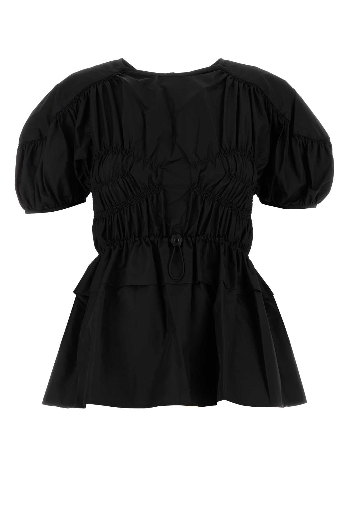 Black Tech Fabric Brooklyn Top Exterior: Recycled Polyester Maglie