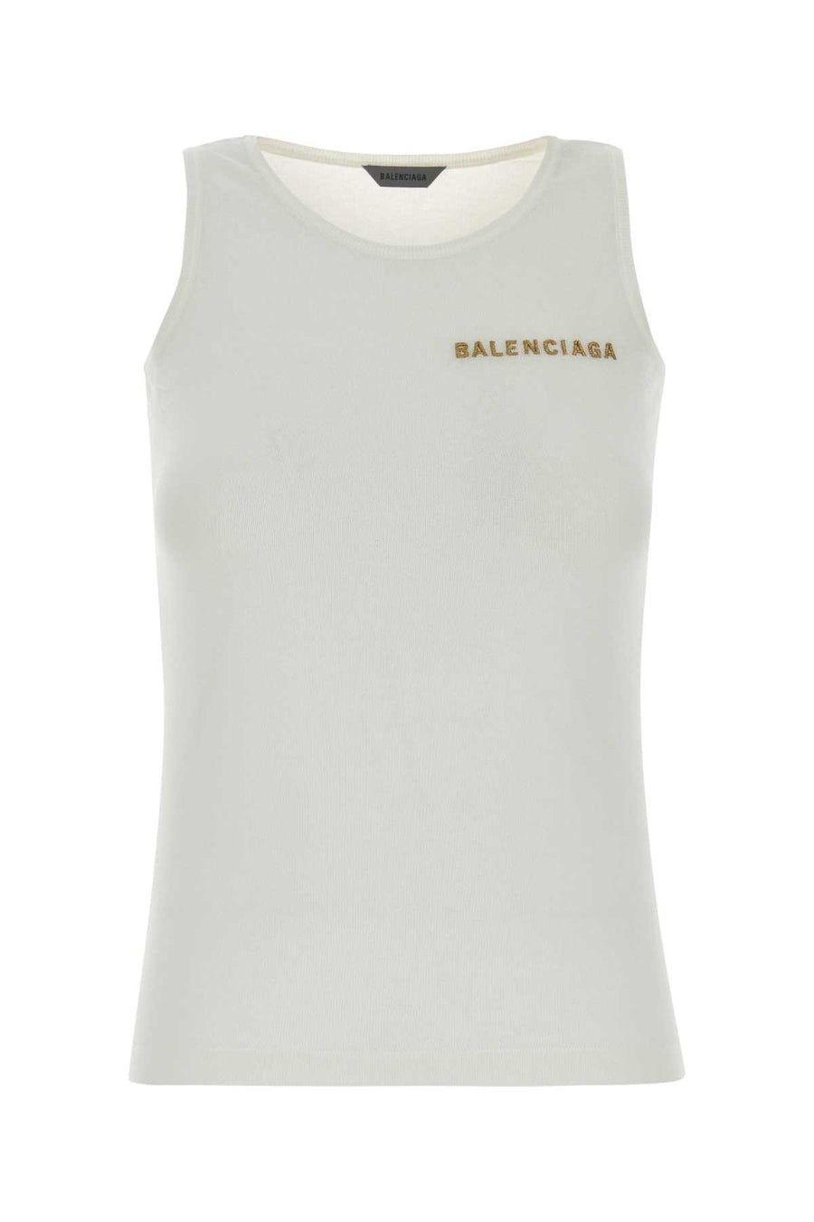 Balenciaga Tank 81% Cotton 19% Nylon tank top in white