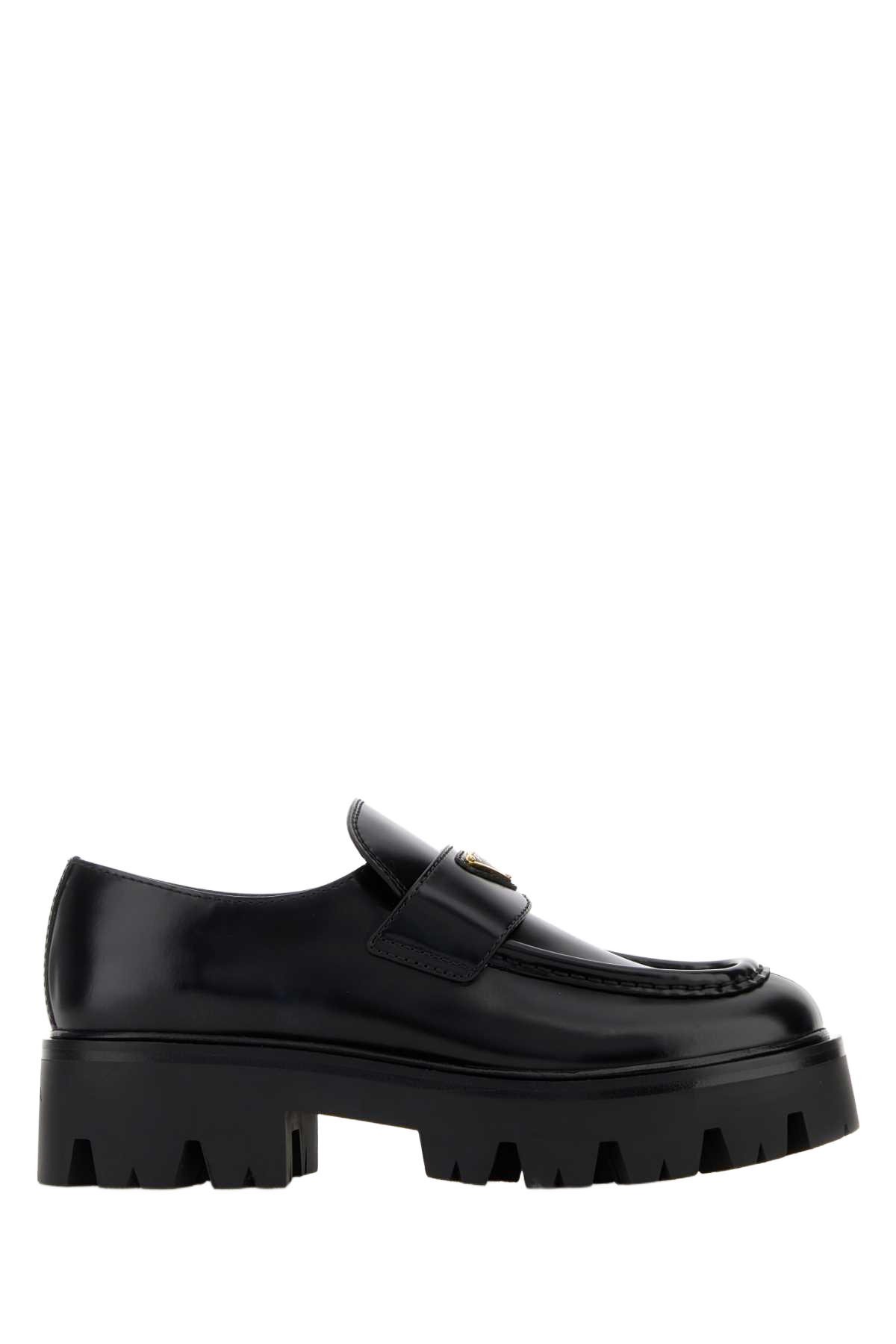 Black Leather Loafers Nero Vitello Mocassini
