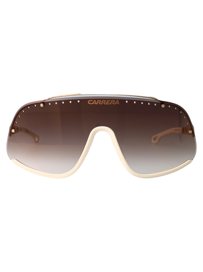Flaglab 16 Gold Ivory Metal Sunglasses