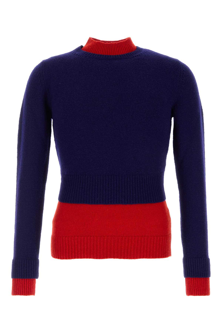 Jil Sander 98% Virgin wool sweater in navy