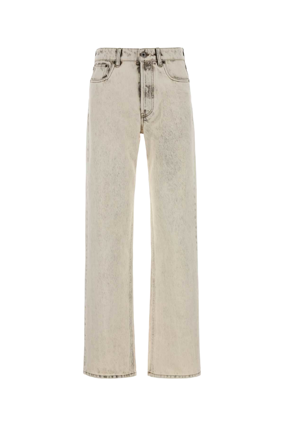 Ivory Denim Jeans Bianco Exterior: Cotton