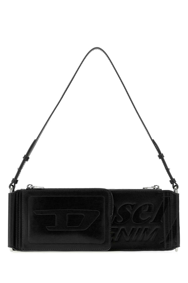 Diesel Tracolla Exterior: 100% Fabric; Lining: 100% Fabric; Finishing: Silver metal shoulder bag in black