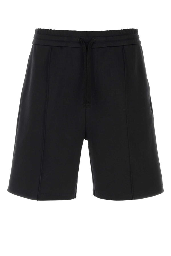 Valentino Garavani Bottom 71% Cotton bermuda shorts in black