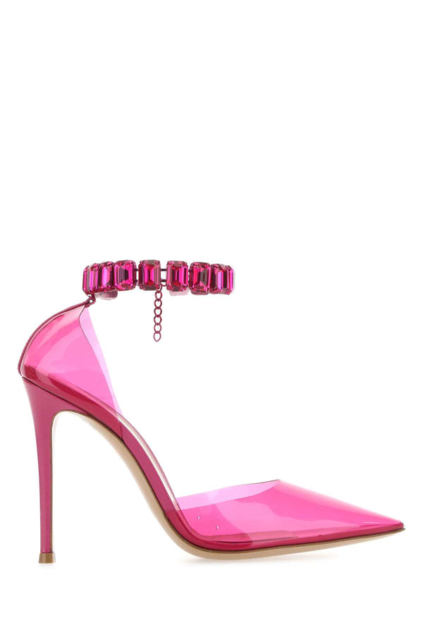 Gianvito Rossi Blnm Exterior: 100% PVC heel in pink