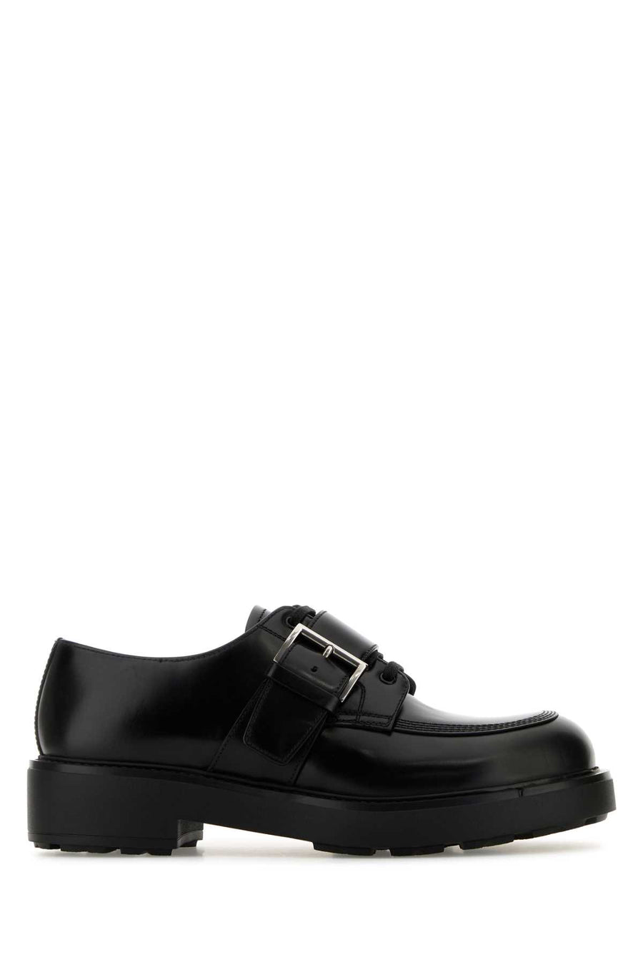 Prada 100% Vitello oxford in black