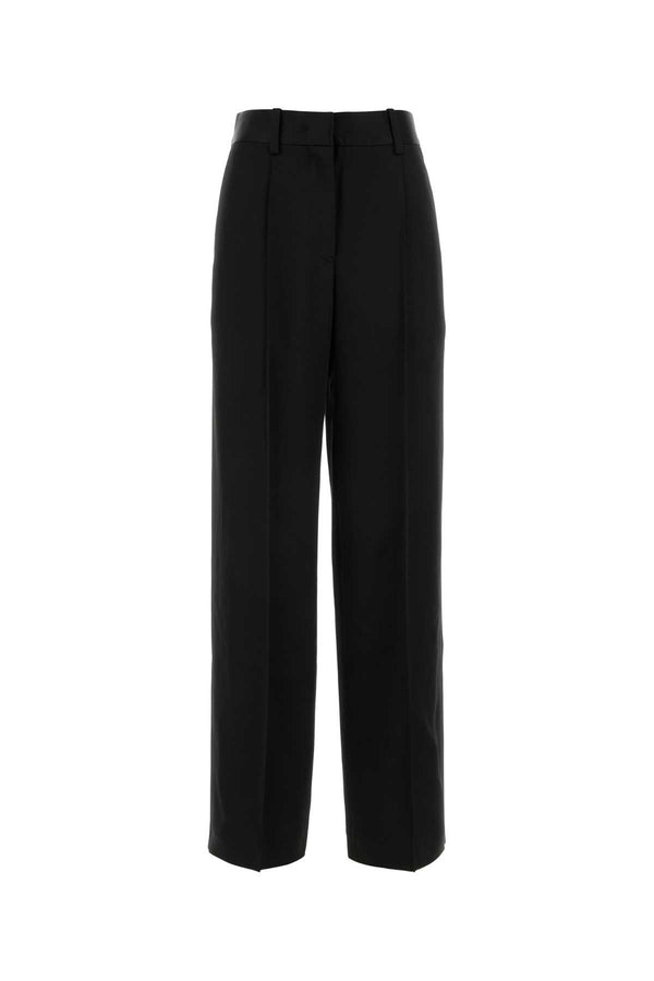 Jil Sander 74% Acetate trousers in black