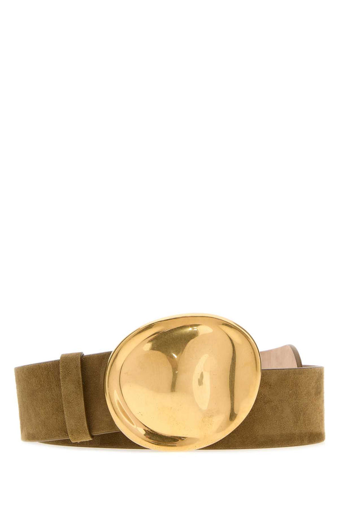 Beige Suede Keefe Belt Mud Cinture