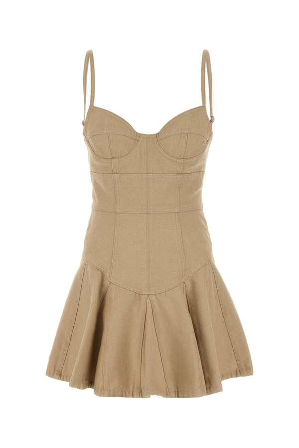 Dsquared2 Dress 100% Cotton dress in beige