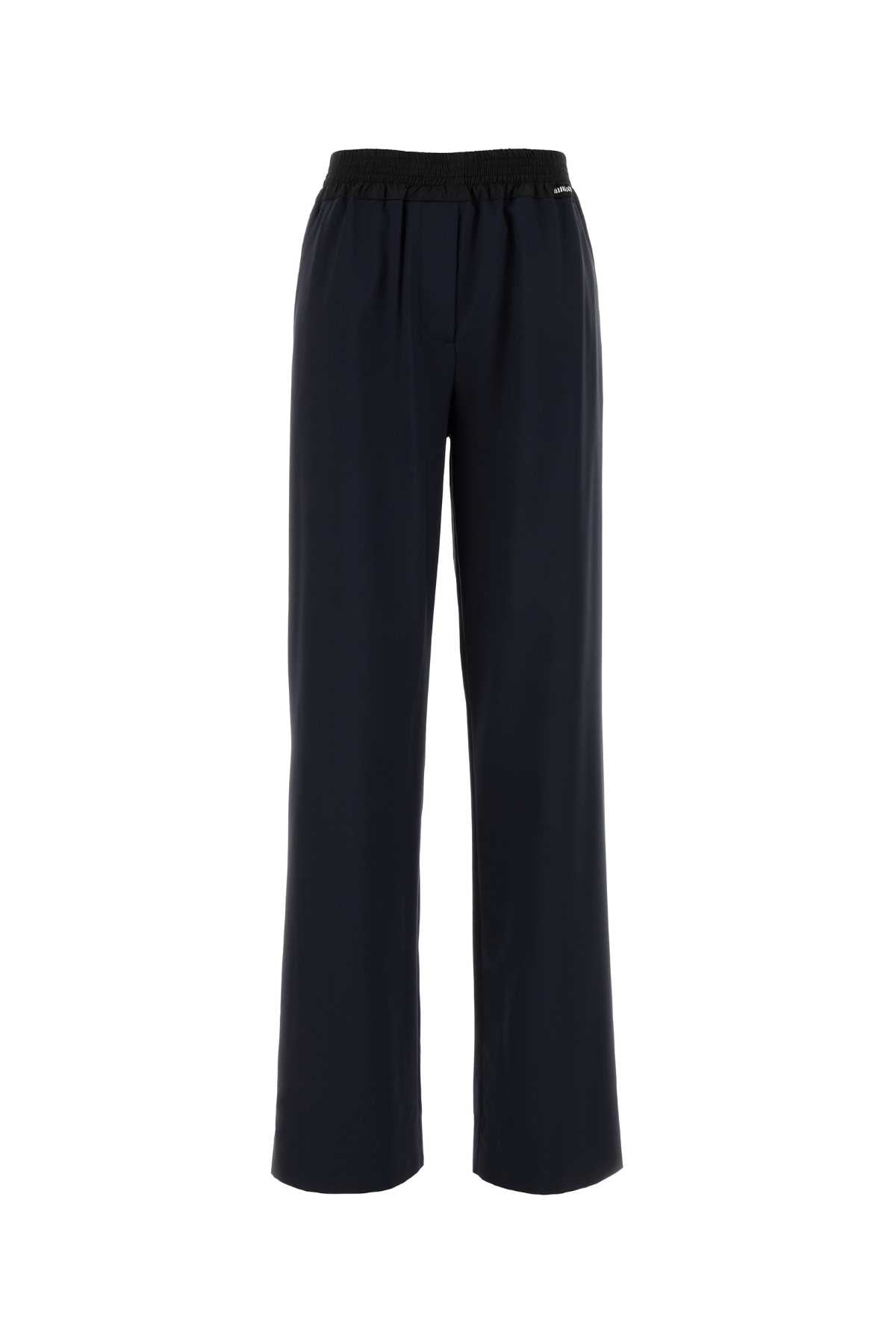 Navy Blue Wool Pant Bleu Pantaloni