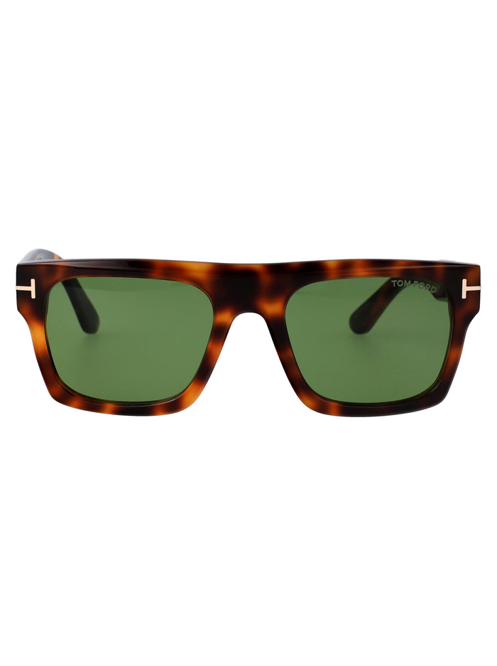 Ft1337 53n Avana Bionda / Verde Acetate Sunglasses
