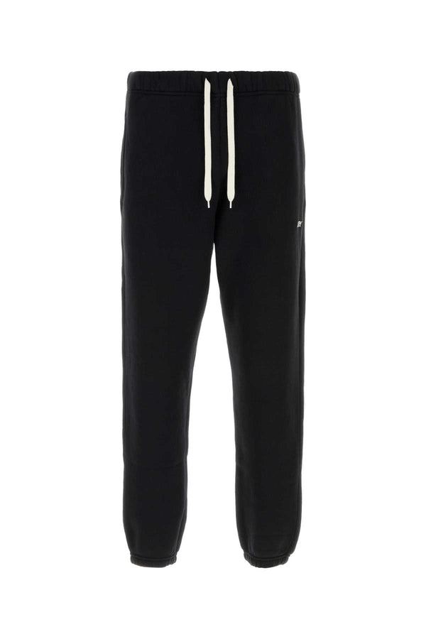 Autry 100% Cotton joggers in black