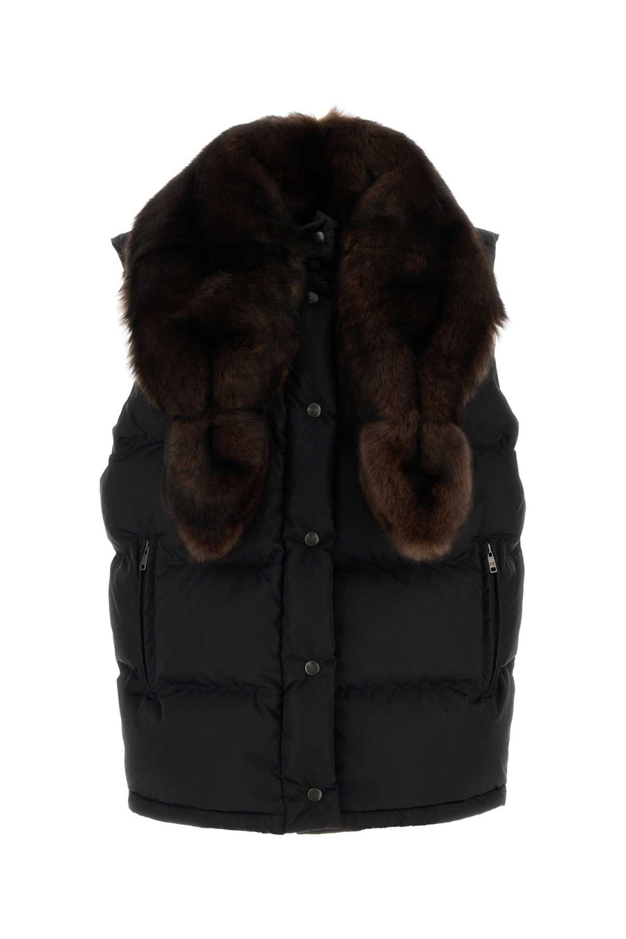 Prada Gilet Exterior: 100% Re-Nylon gilet in black