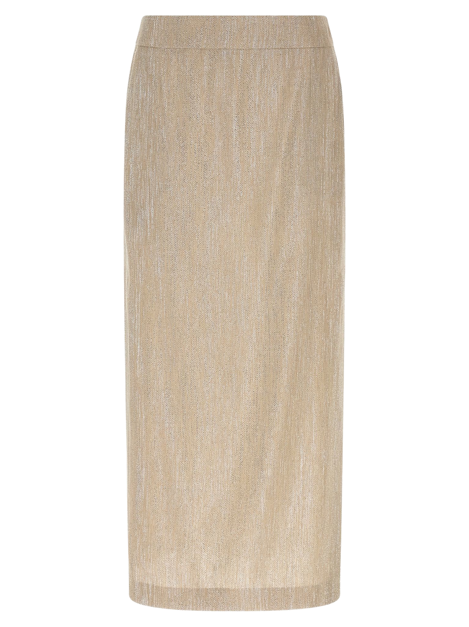 Lamé Thread Skirt Beige