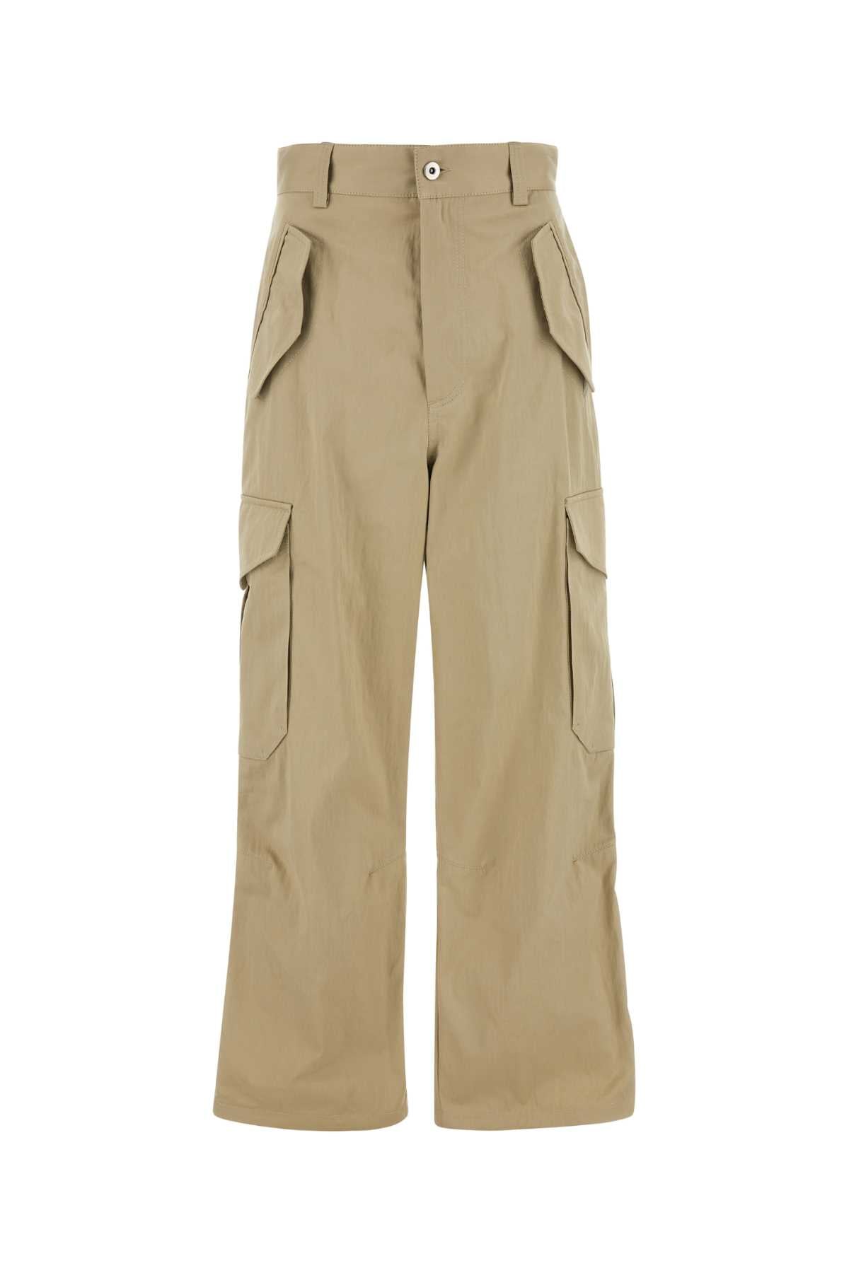 Cappuccino Cotton Blend Cargo Pant Oatmeal Exterior: Nylon Pantaloni