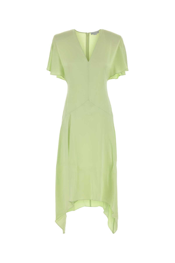 Stella McCartney Satin 74% Acetate dress in green