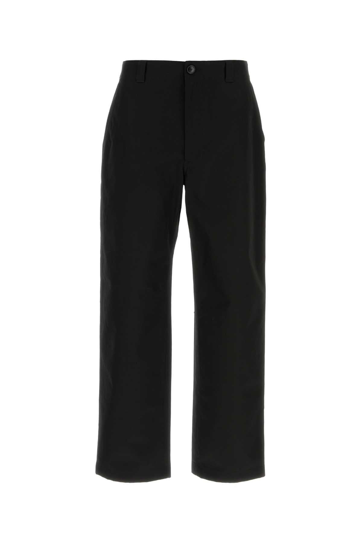 Black Cotton Pant T Cottondomestic Buffalo Pantaloni