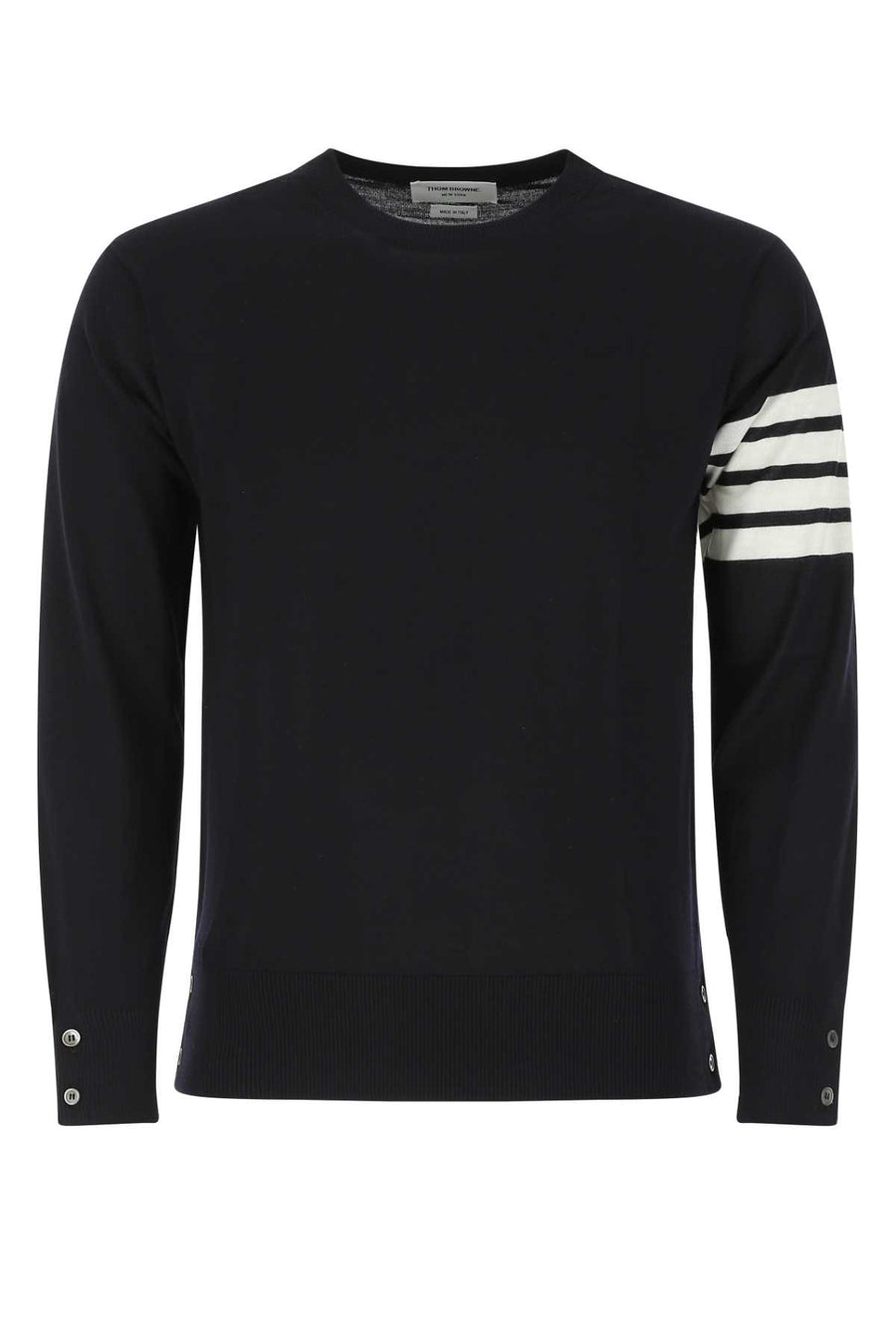 Thom Browne 100% Virgin Wool sweater in navy