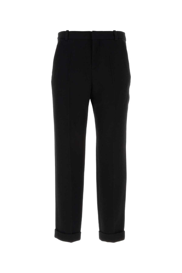 Balmain 100% Virgin wool trousers in black