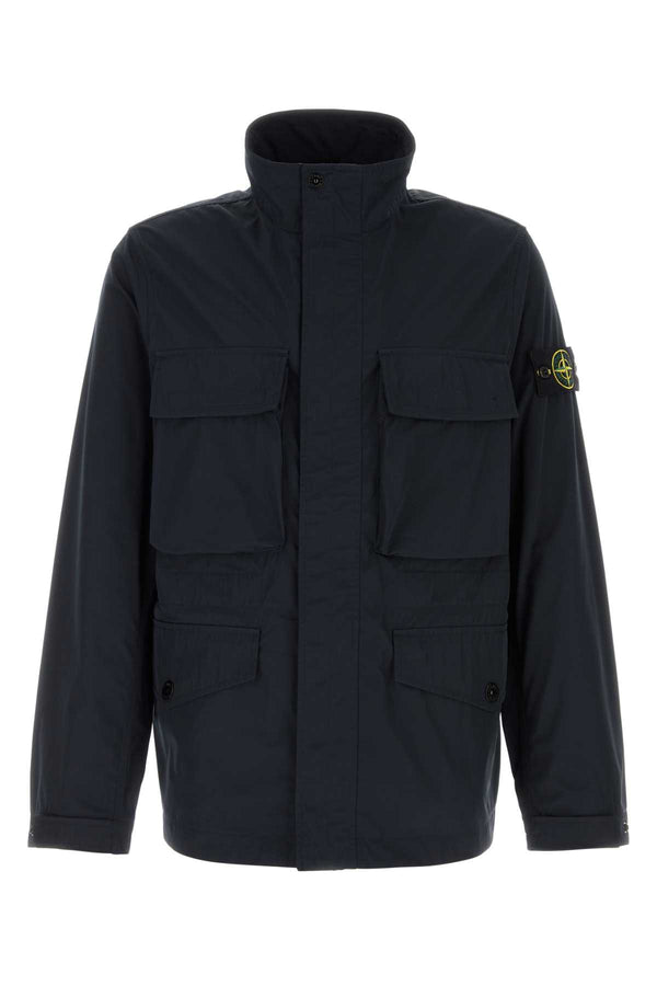 Stone Island 100% Polyester jacket in navy