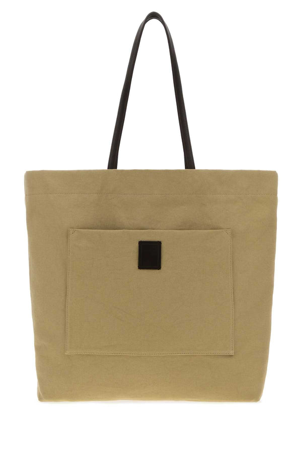 The Row Exterior: 100% Cotton tote bag in beige