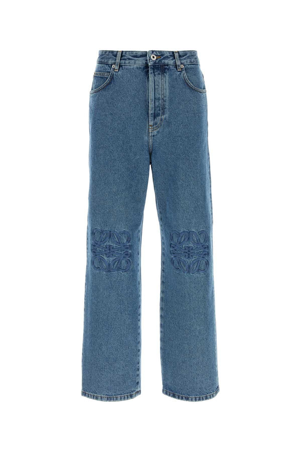Loewe Baggy 100% Cotton jeans in blue