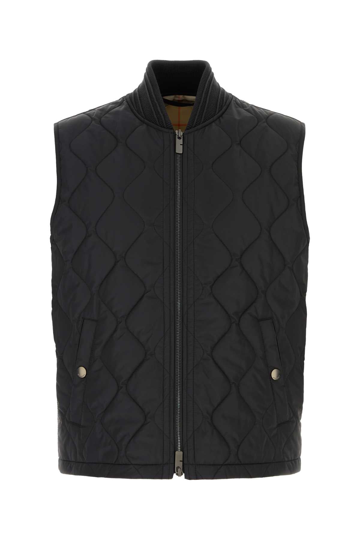 Black Nylon Vest Giubbini