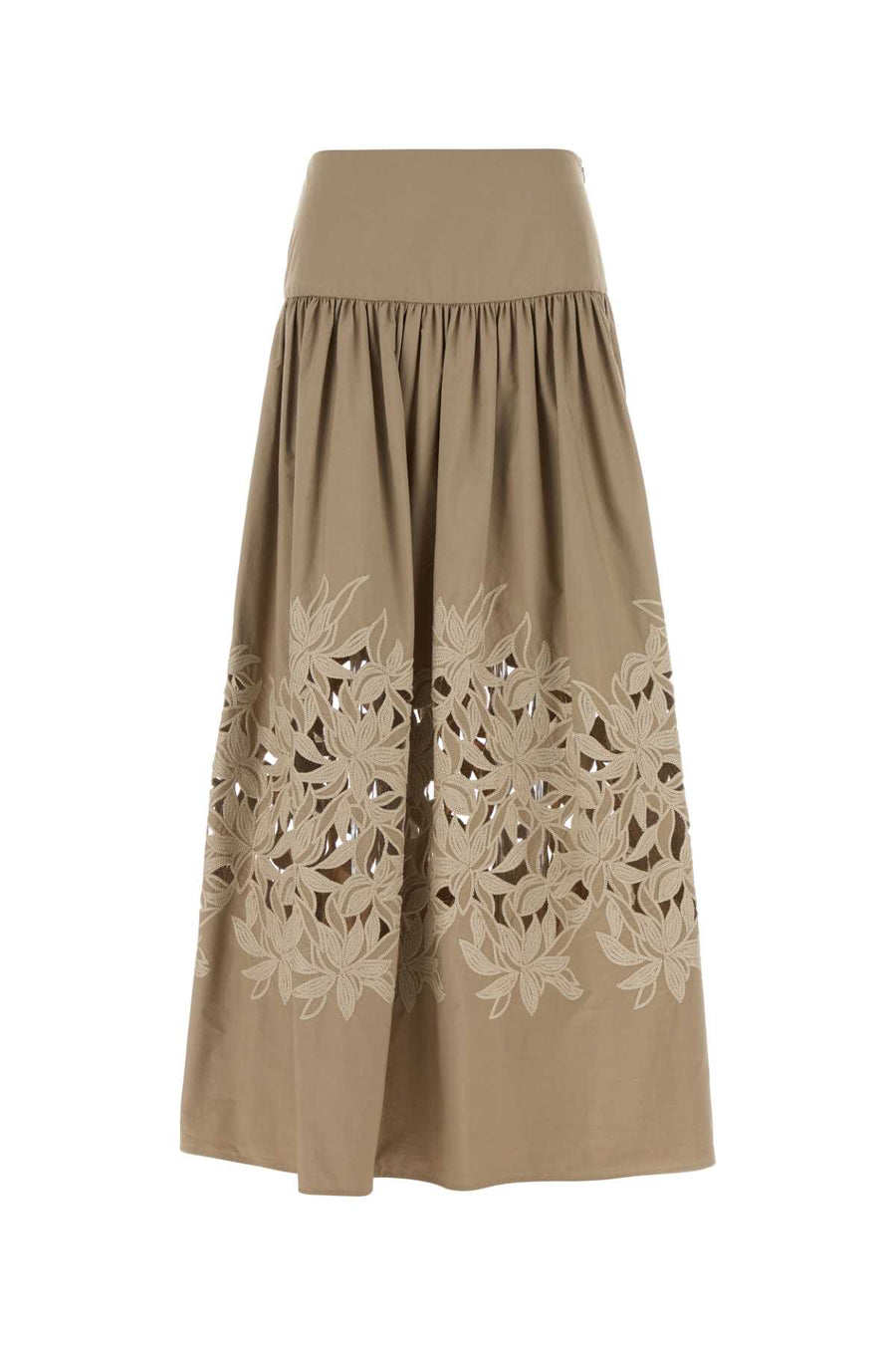 Agnona Cotton 100% Cotton skirt in beige