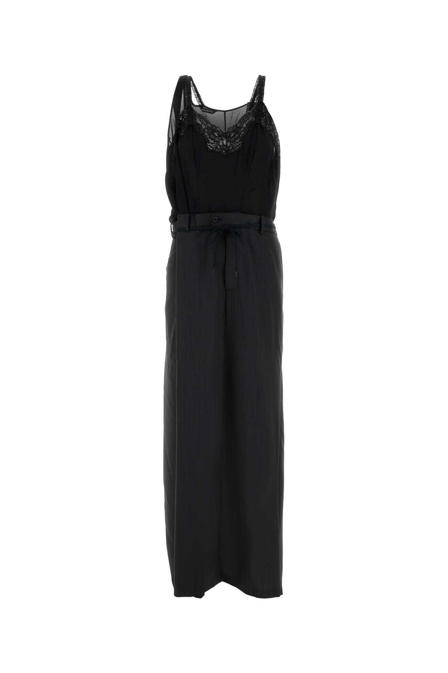 Balenciaga 55% Polyester 45% Wool (exterior) dress in black