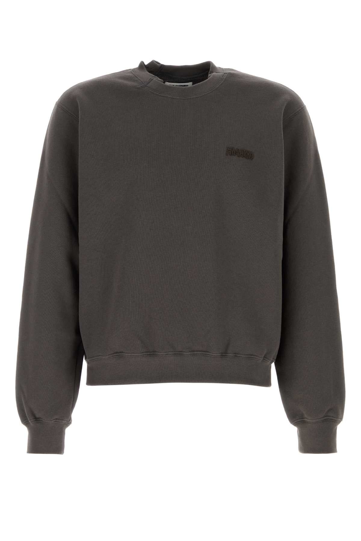 Charcoal Cotton Sweatshirt 37_brown Exterior: Felpe
