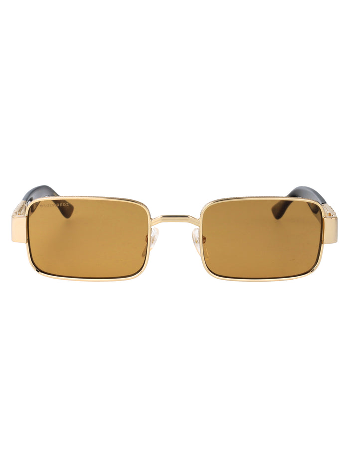 D2 0156-S Gold Metal Sunglasses