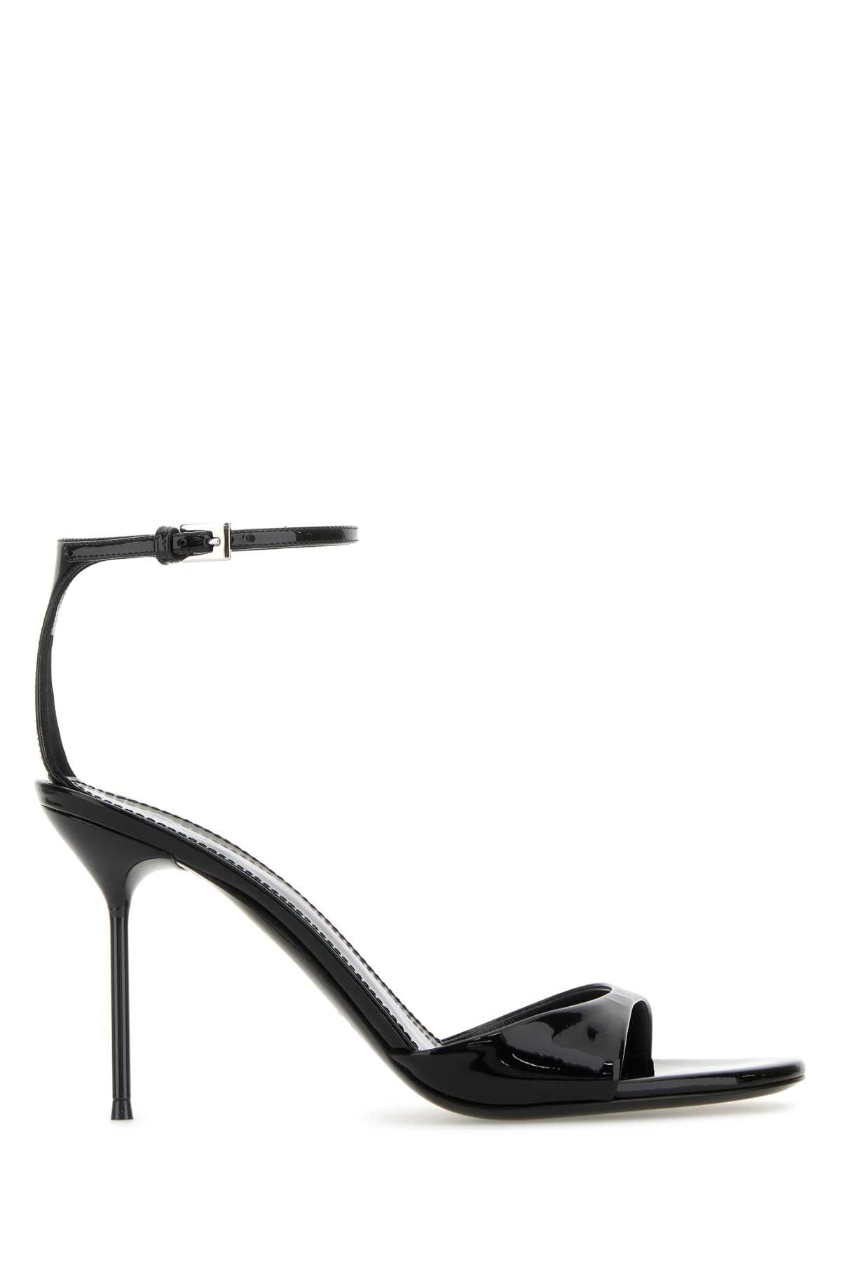 Black Leather Lidia Sandals Sandali