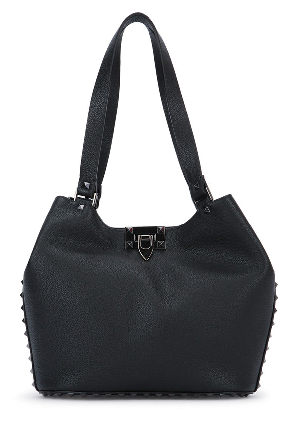 Valentino Garavani Calf leather shoulder bag in black