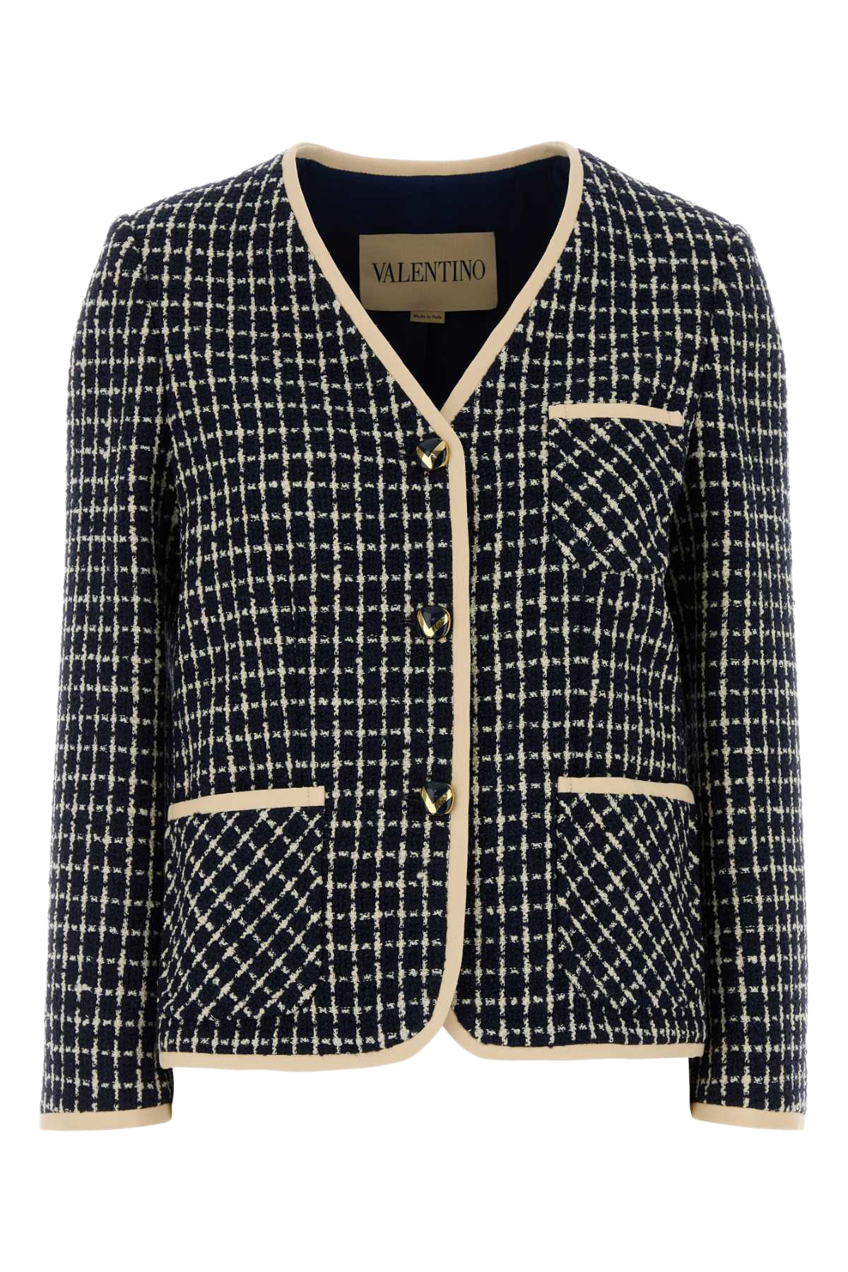 Embroidered Tweed Blazer 671 Giacche E Gilet