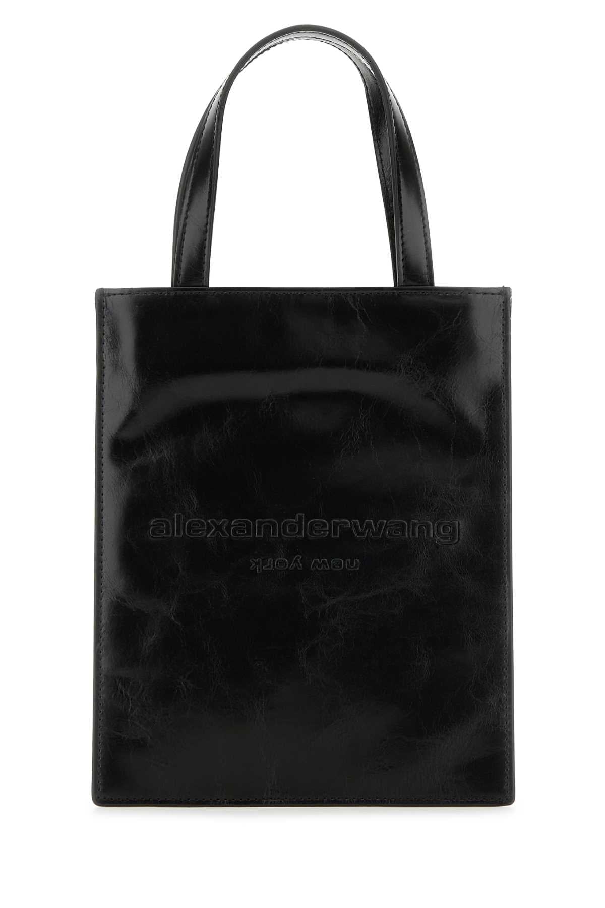 Black Leather Small Pinch Handbag Borse A Mano