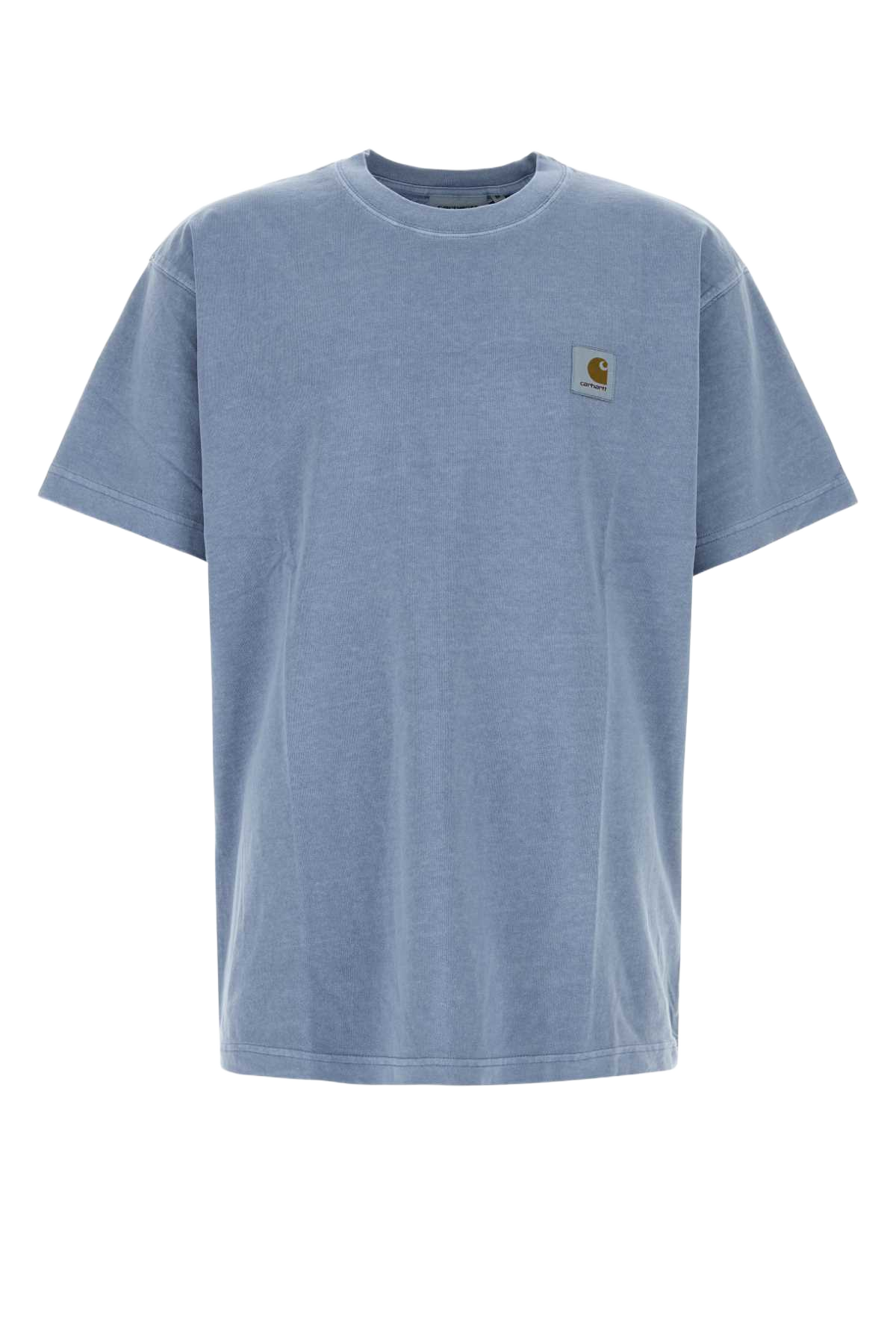 Cerulean Blue Cotton Oversize S-S Nelson T-Shirt Gentlebluegarmentdyed Exterior