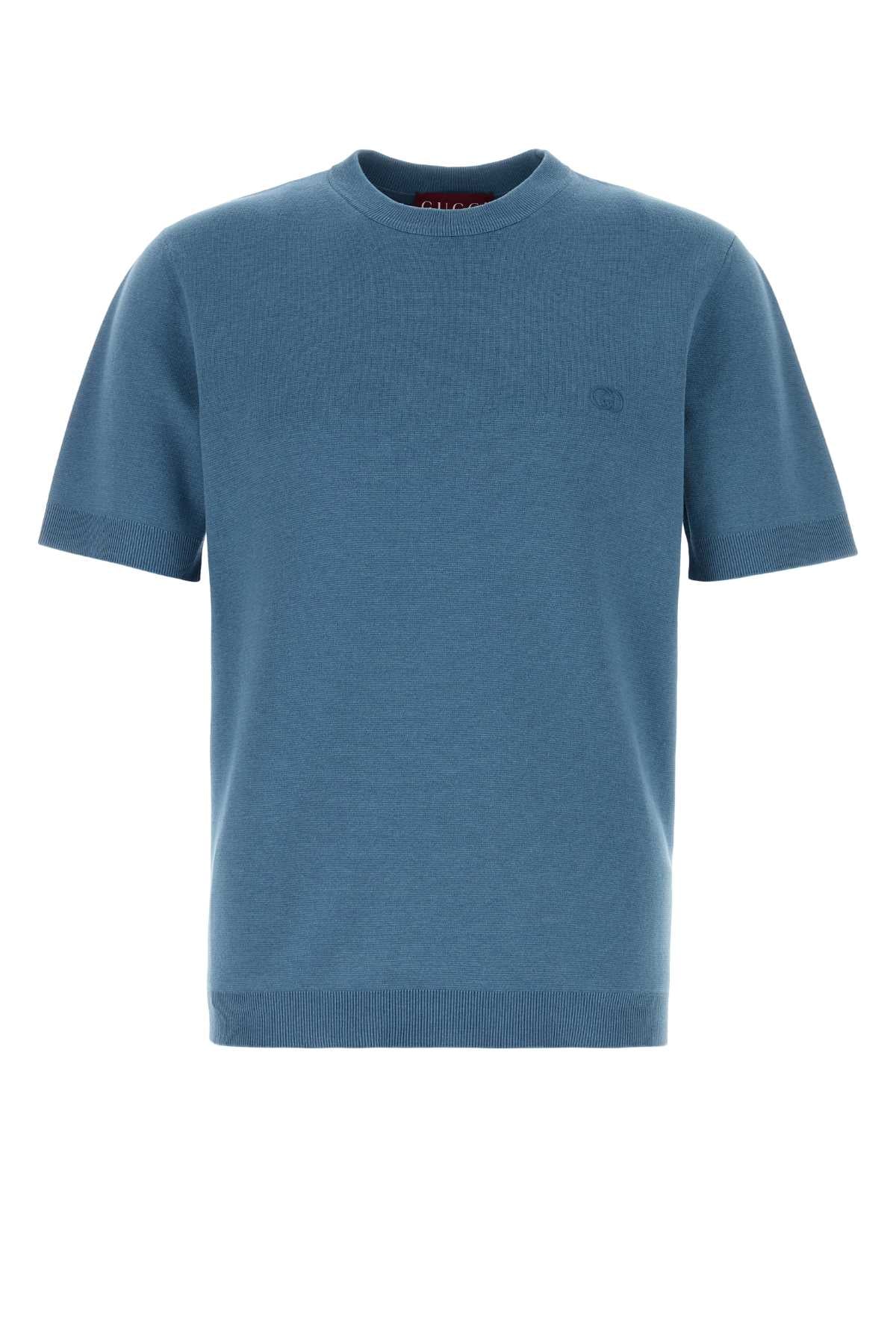 Air Force Silk Blend Sweater Dustybluebellmix Cotton Maglieria