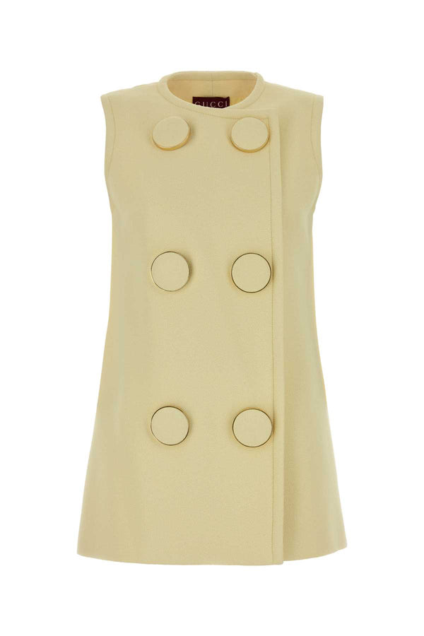 Gucci Exterior: 100% Viscose; Lining: 75% Acetate vest in yellow