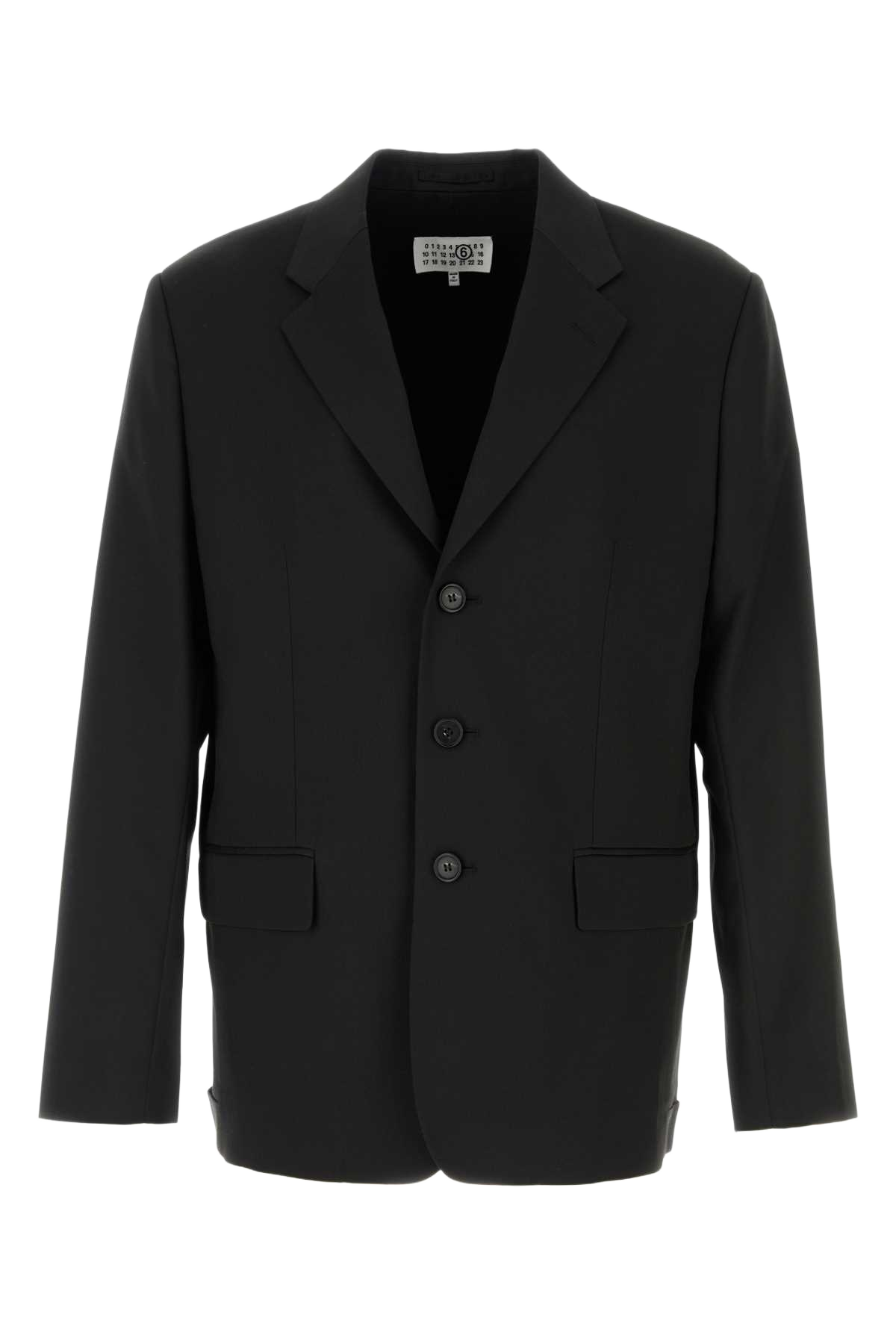 Black Jersey Blazer Giacche E Gilet