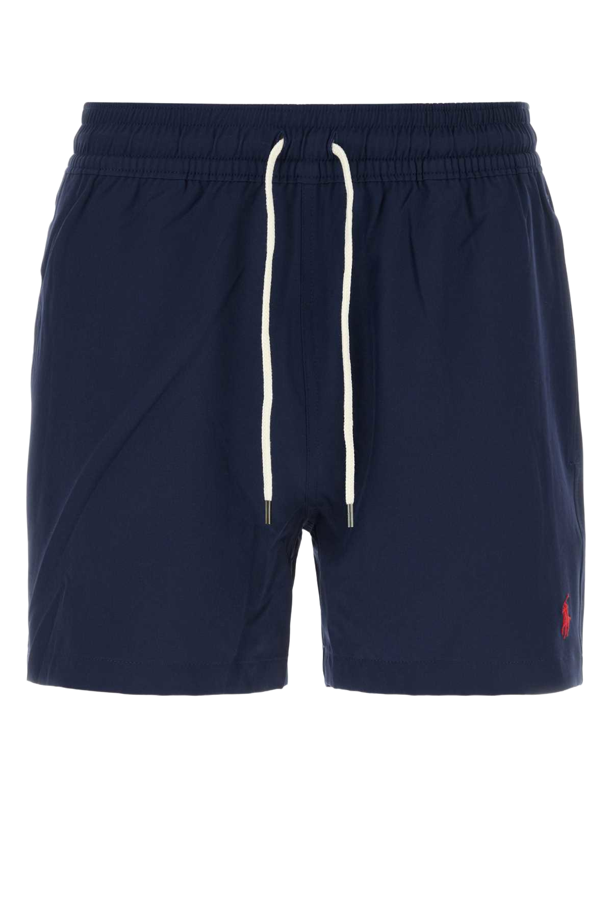 Navy Blue Stretch Polyester Swimming Shorts Newportnavy Costumi Da Bagno