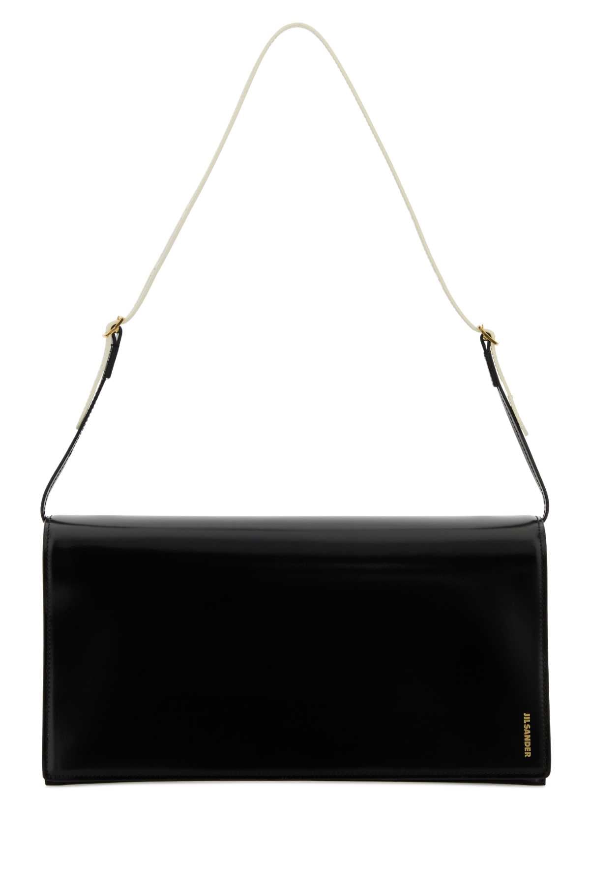 Black Leather Medium File Shoulder Bag Borse A Mano