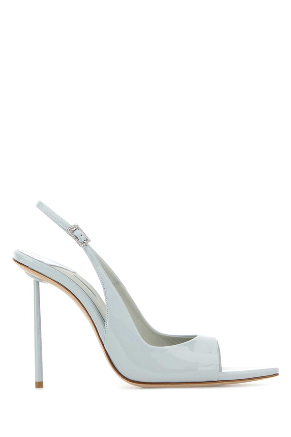 Le Silla Bella Exterior: 100% Leather; Interior: 100% Leather; Sole: Leather and Rubber sandal in blue